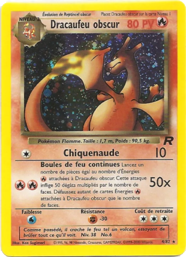 Dracaufeu obscur, Team Rocket