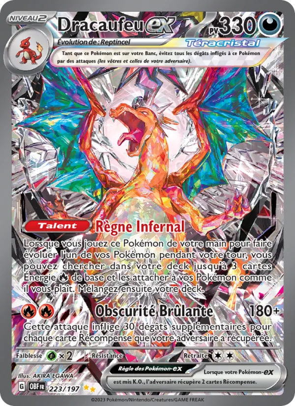 Dracaufeu ex, Flammes Obsidiennes